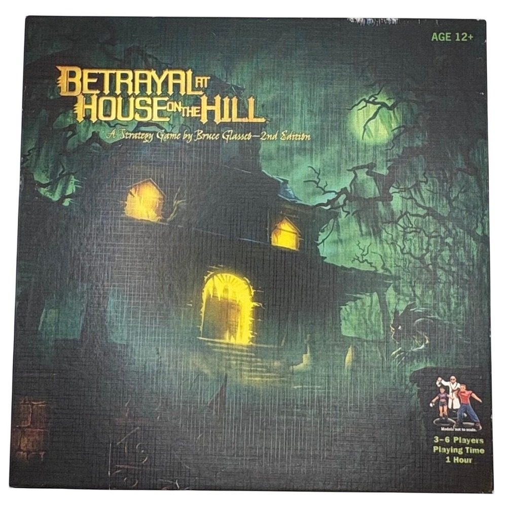 Betrayal At House On The Hill Board Game 2nd Edition Avalon Hill 99% Complete